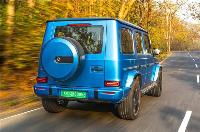 Mercedes G Class Electric G 580 rear tracking